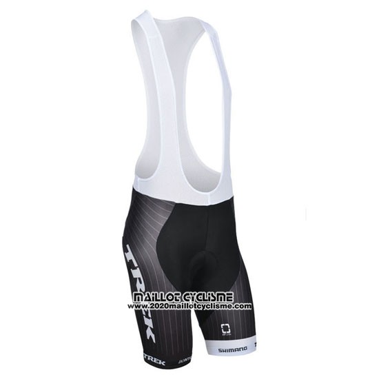 2014 Maillot Ciclismo Trek Factory Racing Noir et Blanc Manches Courtes et Cuissard